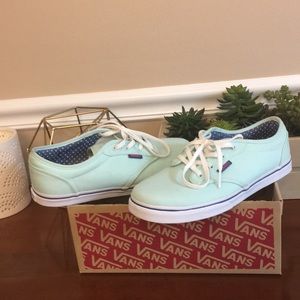 Teal vans sneakers